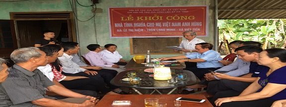 Lễ Khởi công làm nhà tỉnh nghĩa cho Mẹ Việt Nam Anh Hùng